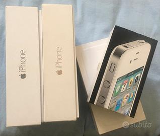 4 scatole vuote per vari Iphone