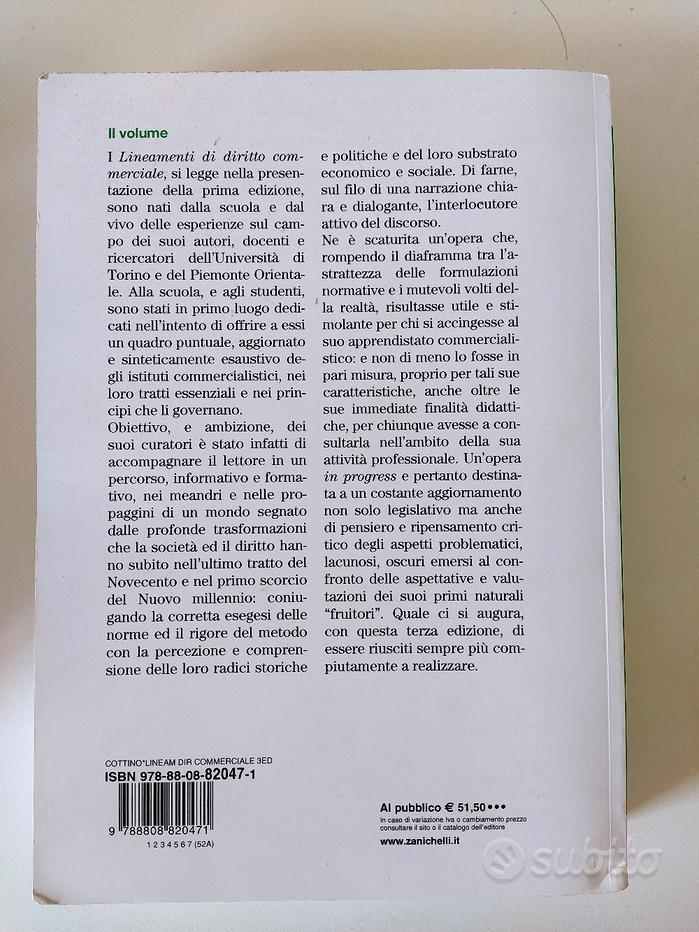 Lineamenti di diritto commerciale - Vendita in Libri e riviste 