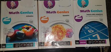 3 libri di matematica e geometria classe 2° media