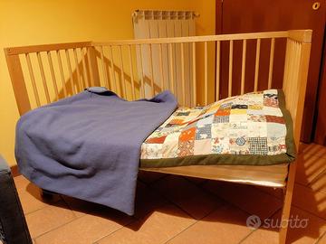 Lettino Gulliver con materasso e fasciatoio