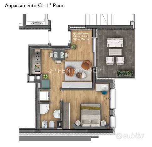 Appartamenti di nuova costruzione con terrazzo e p