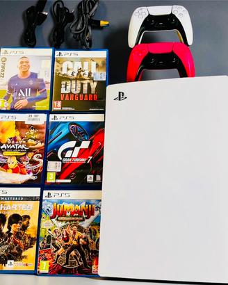 Ps5 play station 5 disco + 2 controller + giochi
