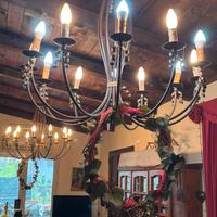 Lampadari in ferro battuto