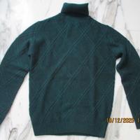 Maglione di lana verde Sottotono