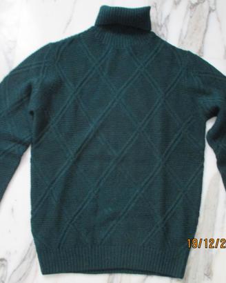 Maglione di lana verde Sottotono
