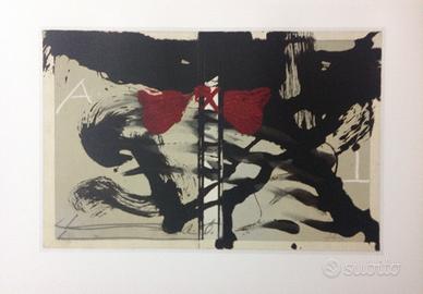 Antoni Tapies, litografia 52x37 con certificato