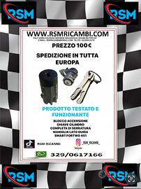 BLOCCO ACCENSIONE  CHIAVE CILINDRO SMART 451