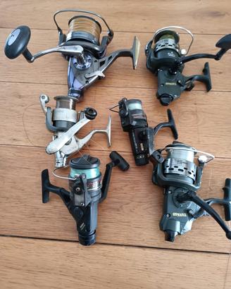 Sei mulinelli per la pesca