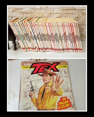 lotto fumetti TEX vintage anni 80 collezione 
