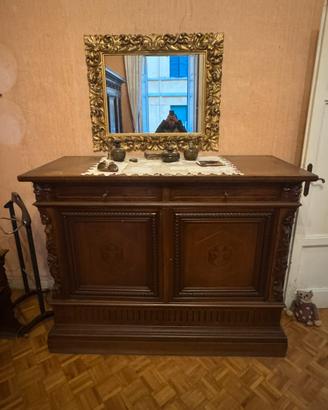 Camera da letto antica rinascimentale completa