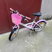 Bicicletta bimba bambina 4/8 anni rosa