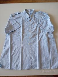 camicia azzurra maniche corte 