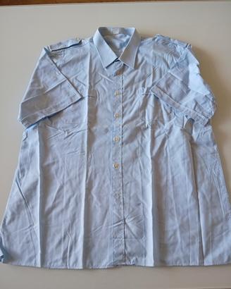 camicia azzurra maniche corte 