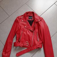 Giubbino ecopelle rossa Tally Weijl taglia S