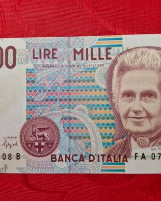 Banconota da 1000 lire Montessori 