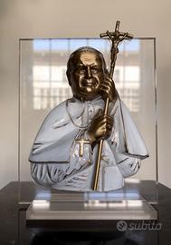 Applicazione in bronzo papa Giovanni Paolo ||