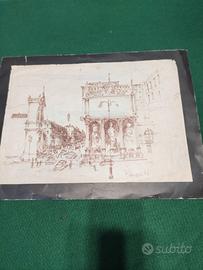 Quadro schizzo del P. Vangelli 1978