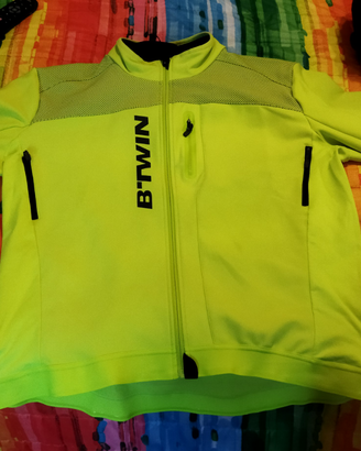 Giacca antivento Btwin ciclismo mtb B'Twin
