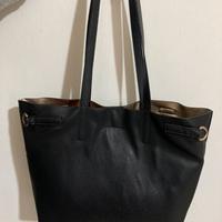 Borsa shopper nera grandi dimensioni