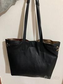 Borsa shopper nera grandi dimensioni