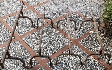 Trispiti artigianali in ferro battuto inizi 1900