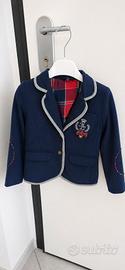 Blazer blu navy con dettagli tartan 3 anni 98 cm