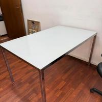 Tavolo cristallo e cromato- IKEA