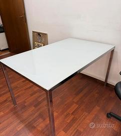 Tavolo cristallo e cromato- IKEA