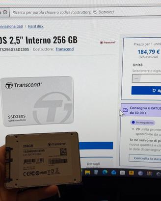 SSD 256GB Transcend 230S - SATA III 2.5"