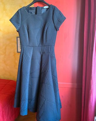 Abito Max&Co Intrend nero geometrico TG 42