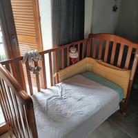 lettino + materasso+ set lenzuola e coperta 