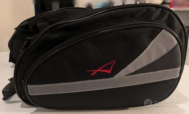 A-Pro borse laterali moto, 36l, cover impermeabile