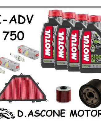 TAGLIANDO X-ADV 750 17-20 MOTUL 5100