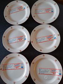 Set 6 piatti Piral Albisola come nuovi