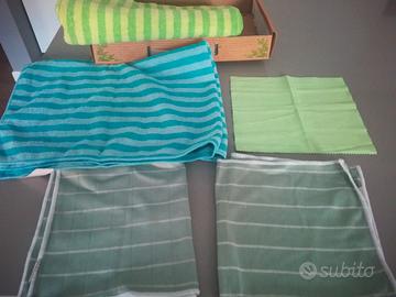 Set 2 panni microfibra e 3 bamboo nuovo