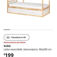 Letto reversibile ikea