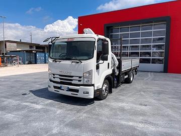 Isuzu F11.210 gru e cassone fisso