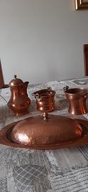 Servizio vintage in rame - set decorativo