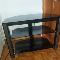 porta TV in vetro scuro 