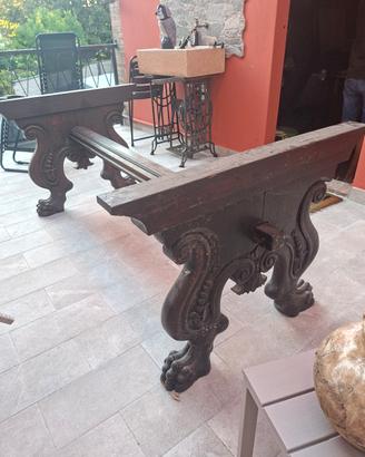 Struttura in legno per tavolo
