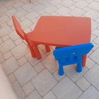 Ikea mammut tavolino sedie colorate