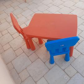 Ikea mammut tavolino sedie colorate