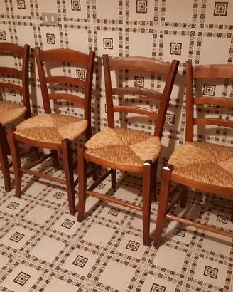 Tavolo in Legno di Olmo + 4 sedie