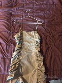 Vestito drappeggiato avorio