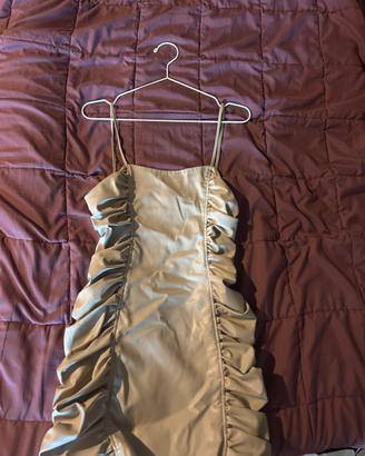 Vestito drappeggiato avorio