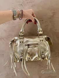 borsetta city Bag in pelle satinata media