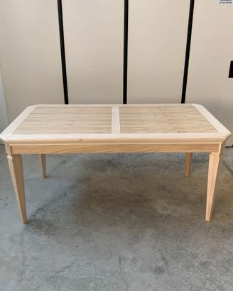 Tavolo da pranzo / soggiorno in legno al grezzo