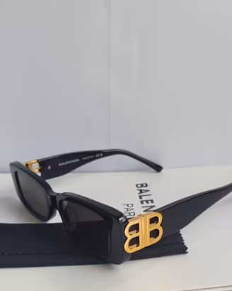 BALENCIAGA BB096S Occhiali da sole donna nero oro