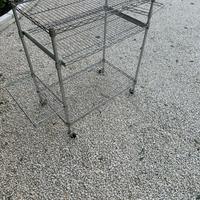 Scaffale filo metallico cromato