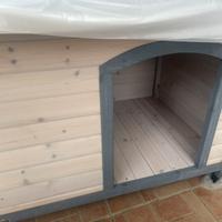 Casetta cane in legno nuova